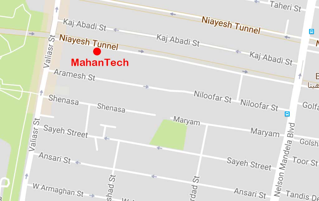 نقشه دسترسی به شرکت